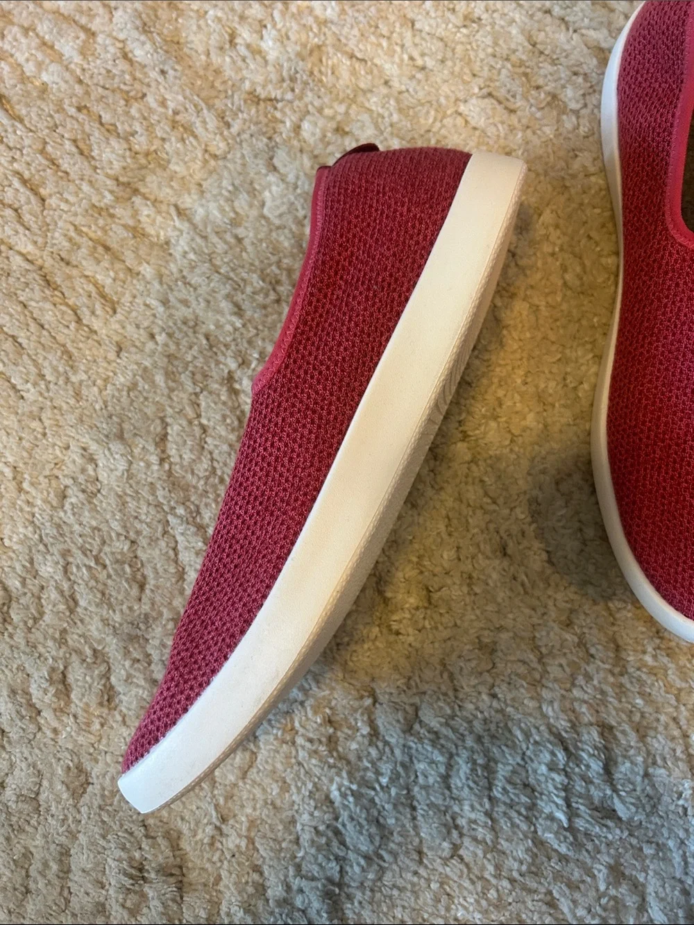 allbirds Men’s Slip-On Sneakers in Berry - Picture 2 of 4